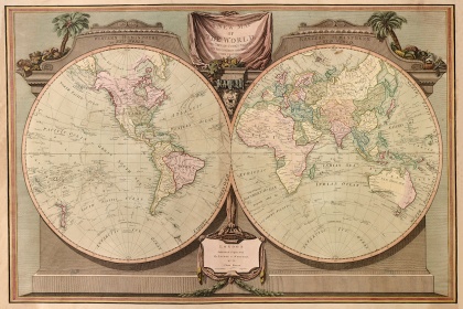 Zobacz obraz Stara mapa świata 002, MAP_002