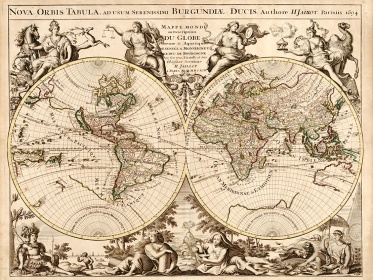 Zobacz obraz Stara mapa świata 016, MAP_016