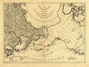 Zobacz obraz Stara mapa Cieśnina Beringa, MAP_025