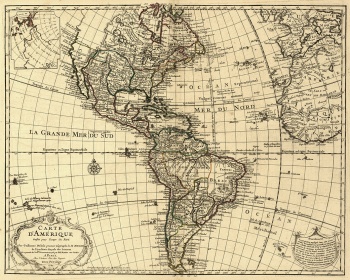 Zobacz obraz Stara mapa Ameryki Pn. i PD. , MAP_029