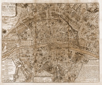 Zobacz obraz Stary plan miasta Paryża, MAP_030