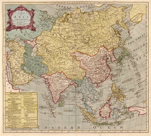 Zobacz obraz Stara mapa Azji, MAP_032