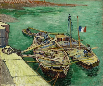 Zobacz obraz  Vincent van Gogh, Quay with Men Unloading Sand Barges, MAL_V_V_GOG_005