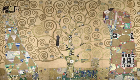 Zobacz obraz Gustav Klimt fragment Drzewa Życia - Kolaż 1, MAL_G_KLI_010